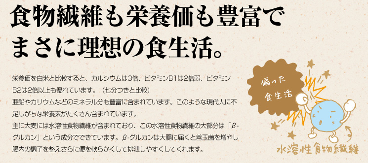 食物繊維も栄養価も豊富でまさに理想の食生活。